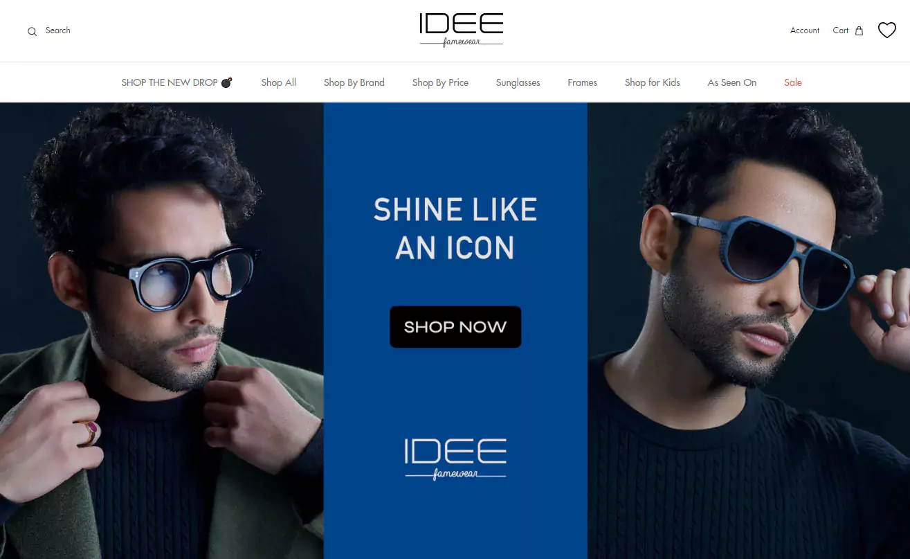 IDEE Eyewear Dynamic Magento E commerce Revamp